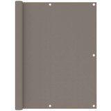 Balkonski zastor smeđe-sivi 120 x 500 cm od tkanine Oxford | shoptok.hr