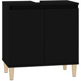 Ormarić za umivaonik crni 58x33x60 cm konstruirano drvo | shoptok.hr