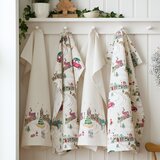 Catherine Lansfield Bombažne kuhinjske krpe v kompletu 4 ks 50x70 cm Christmas Town – | Shoptok.si