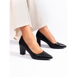 SERGIO LEONE Women's black pumps on a stiletto heel by Cene