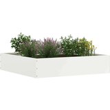  Ograda oko Travnjaka 6 pcs Bijelo 60 x 60 x 13 cm Čelik | shoptok.hr
