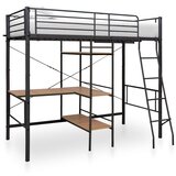 vidaXL Pograd z okvirjem za mizo siv kovinski 90x200 cm | Shoptok.si