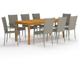  9-dijelni vrtni blagovaonski set sivi | shoptok.hr
