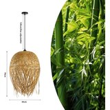  Immax 08271L - Visilica na sajli HILO 1x E27/40W/230V, prečnik 45 cm, bambus | Eponuda.com