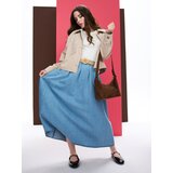 Sinsay Midi suknja od trapera s pojasom | shoptok.hr