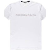 Antony Morato Majice s kratkimi rokavi MMKS019311000 Bela Cene