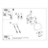  Zidna lampa OCULARE crna | shoptok.hr