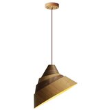  Drveni luster na sajli 1xE27/60W/230V prečnik 33 cm masiv/hrast/orah/kaučukovac | Eponuda.com
