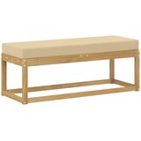 vidaXL Zunanji stolček klop Bela 115 x 43 x 45 cm Masiven les akacije, (5000271288) Cene