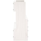  Zidni stalci za cipele 2 kom bijeli 59x9x23 cm masivna borovina | shoptok.hr