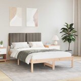  Krevetni okvir s tapiciranim uzglavljem Prirodna i taupe | shoptok.hr