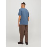 Jack & Jones Majica 'EPAULOS' moder denim / temno oranžna | Shoptok.si