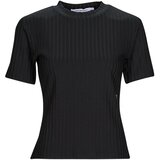 Calvin Klein Jeans Majice s kratkimi rokavi RIB SHORT SLEEVE TEE Črna | Shoptok.si