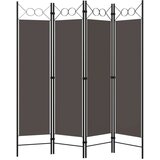 vidaXL Sobna pregrada s 4 panela antracit 160 x 180 cm | shoptok.hr