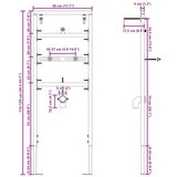  Kopalniška oprema nosilci Modra Jeklo 50 x 17,5 x 139 cm | Shoptok.si