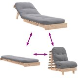  Futon na razvlačenje s madracem 60x206x11 cm masivna borovina | shoptok.hr