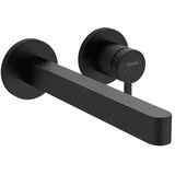 Hansgrohe BATERIJA ZA LAVABO FINORIS ZIDNA 228 mm MATT BLACK | Eponuda.com