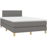  Krevet box spring s madracem tamnosivi 120 x 190 cm tkanina | shoptok.hr