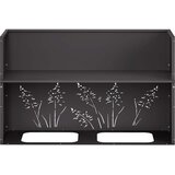  Vrtna saksija 2 kom. Crna 80 x 20 x 49 cm Čelična vrata | shoptok.hr