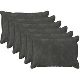  Presvlaka za jastuk 6 kom. HOUTEN Antracit 50 x 75 cm - Dizajn s paspulom Antracit 6 | shoptok.hr