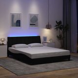  Okvir za krevet bez madraca Hanko crni 160x200 cm od tkanine | shoptok.hr