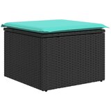  11-dijelni vrtni set s jastucima crni poliratan | shoptok.hr