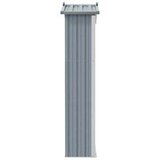 vidaXL Vrtno spremište sivo 107,5 x 46 x 183 cm od pocinčanog čelika | shoptok.hr