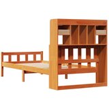  Krevet s regalom za knjige bez madraca 75 x 190 cm od borovine | shoptok.hr