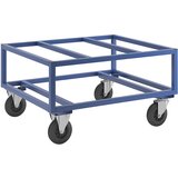 Kongamek transportni voziček za palete KM221, dxšxv 1200 x 1000 x 650 mm, modre barve, 2 vrtljivi in 2 fiksni kolesi Cene