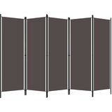 Maison Chic Paravan - Sobne pregrade 5-delni antraciten 250x180 cm, (22111798) | Shoptok.si