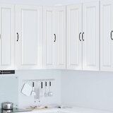  Zidni kutni ormar Visoki sjaj bijela 57 x 57 x 100 cm | shoptok.hr