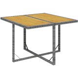  5-dijelni vrtni blagovaonski set od poliratana sivi Siva 109 cm table length | shoptok.hr