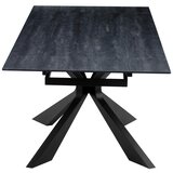 P & B Raztegljiva Miza Hamar, Črna, 180-260x90 | Shoptok.si