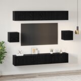  Komplet TV omaric 8 pcs Črni hrast 60 x 30 x 30 cm, (5000132771) | Shoptok.si
