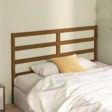  Posteljno vzglavje medeno rjavo 126x4x100 cm trdna borovina, (20643242) | Shoptok.si