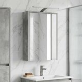  Kopalniška ogledalna omara Betonsko siva 43 x 16 x 62.5 cm, (5000233100) | Shoptok.si