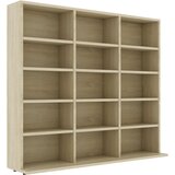 Maison Chic Omarca za CD - CD stojalo - CD regal plošče sonoma hrast 102x23x89,5 cm iverna plošča, (21673964) Cene
