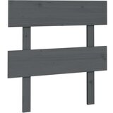  Posteljno vzglavje sivo 78,5x3x81 cm trdna borovina, (20647241) | Shoptok.si