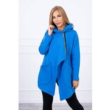 Kesi Insulated sweatshirt with asymmetrical zipper purple blue Cijene