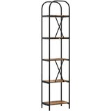 vidaXL Polica Dimljeni hrast 40 x 30 x 183 cm Konstruirano drvo | shoptok.hr