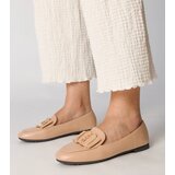Gemre Cream women's loafers with a gold decoration Frada | Shoptok.si