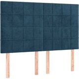  LED uzglavlje tamnoplavo 144x5x118/128 cm baršunasto | Eponuda.com