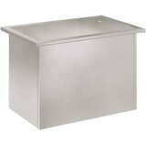  Vrtna posuda za sadnju s LED svjetlom Srebrna 40 x 60 x 40 cm Slike