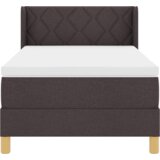  Postelja z vzmetnico Temno rjava 200 x 90 cm Poliester, (5000123527) | Shoptok.si