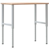  Radni stol 100x60x(71,5-98) cm od masivne hrastovine pravokutni | shoptok.hr
