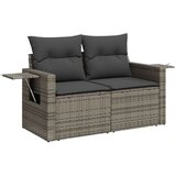  9-dijelni set vrtnih sofa od poliratana s jastucima sivi | shoptok.hr