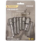Powermat set HEX adaptera za nastavke 8 kom PM-ZAH-8T | shoptok.hr