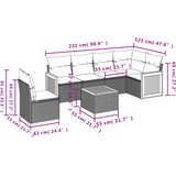  7-dijelni set vrtnih sofa sivi od poliratana | shoptok.hr