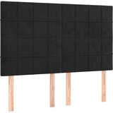  Posteljni okvir z vzglavjem črn 140x190 cm žamet, (20902931) | Shoptok.si