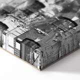  Slika - New York City Collage (5 Parts) Wide Black and White 200x100 Akustična | shoptok.hr